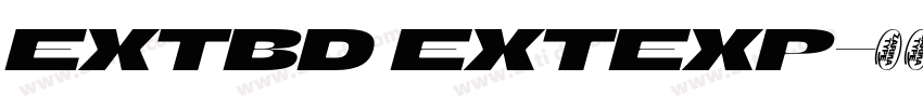 ExtBd ExtExp字体转换